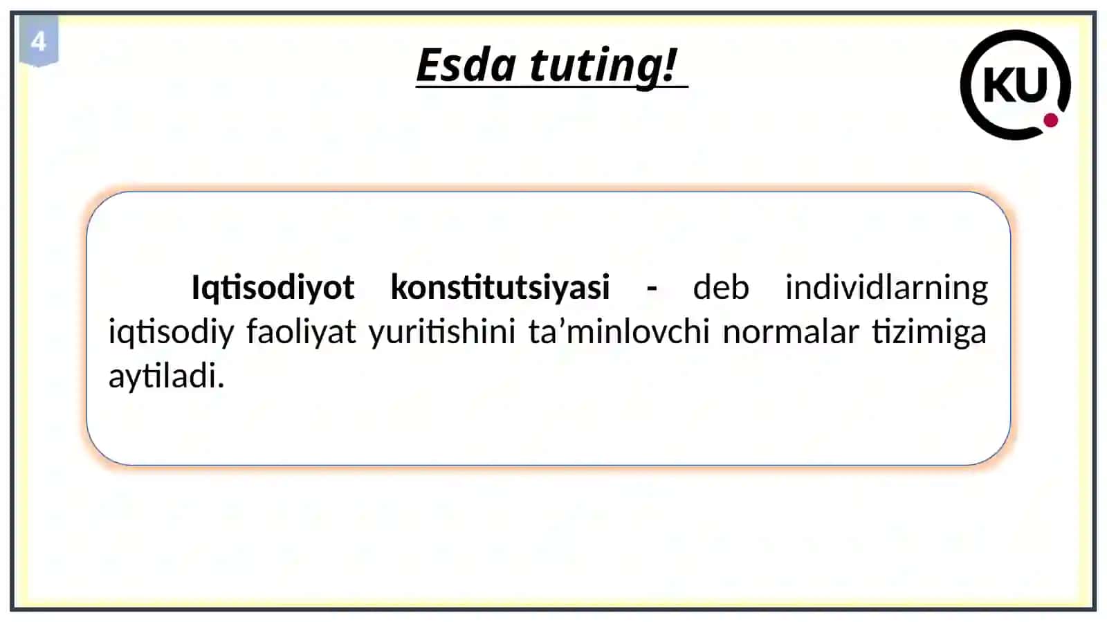4-Amaliy mashg’ulot: Reja va bozor institutlari 4
