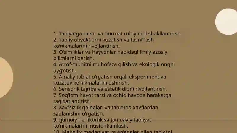 Bolalarni tabiat bilan tanishtirishning maqsad va vazifalari 4