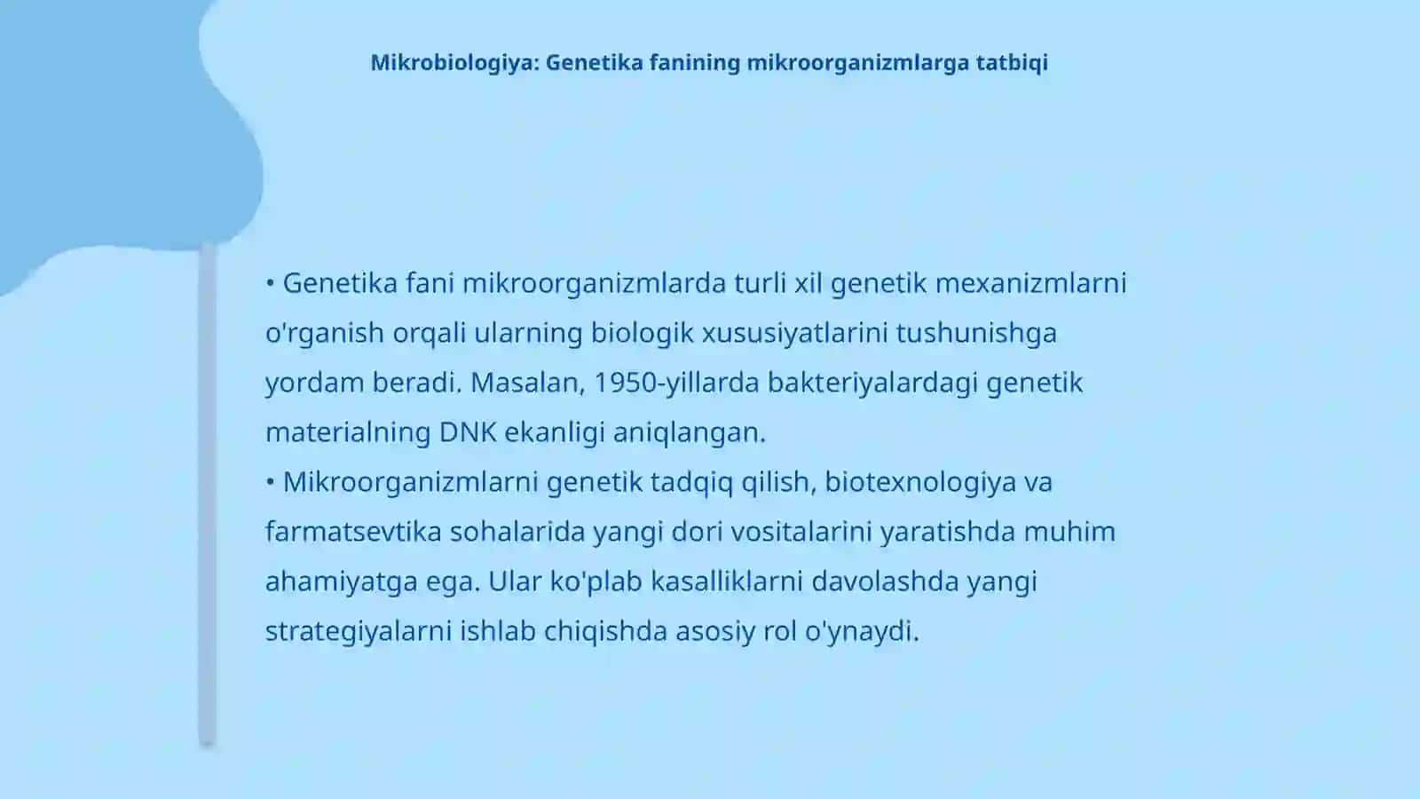 Mikrobiologiya: Mikroorganizmlar genetikasi 4