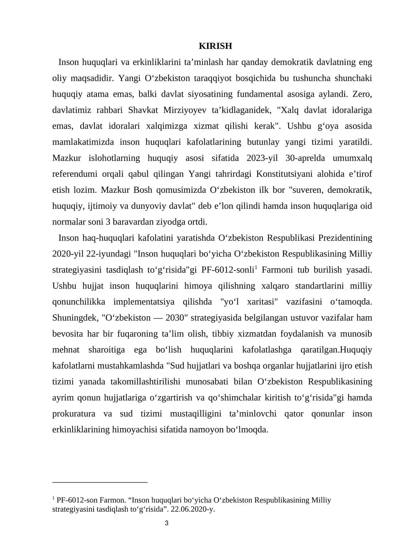 Yangi Oʻzbekistonda inson haq-huquqlari va erkinliklari kafolatining yaratilishi 4