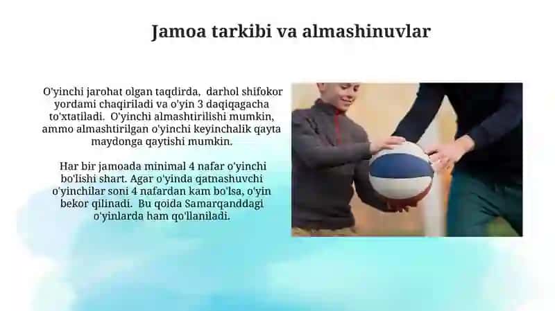 Gandbol sport turida o‘yin qoidalari 4