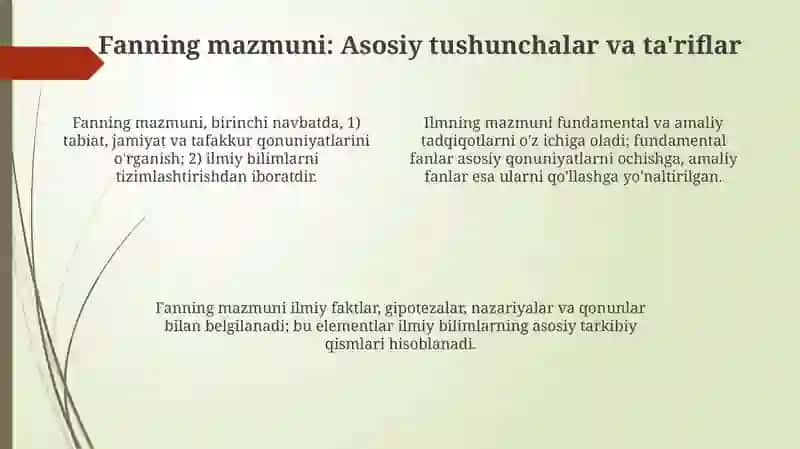 Iqtisodiyotni rivojlantirish va liberallashtirish sharoitida fanning mazmuni, maqsadi va vazifalari 4