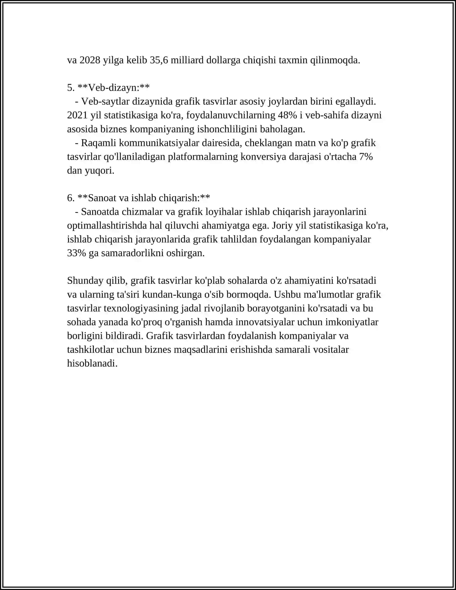 MUSTAQIL ISH Mavzu: KO'RSATKICHLAR MASSIVI 4