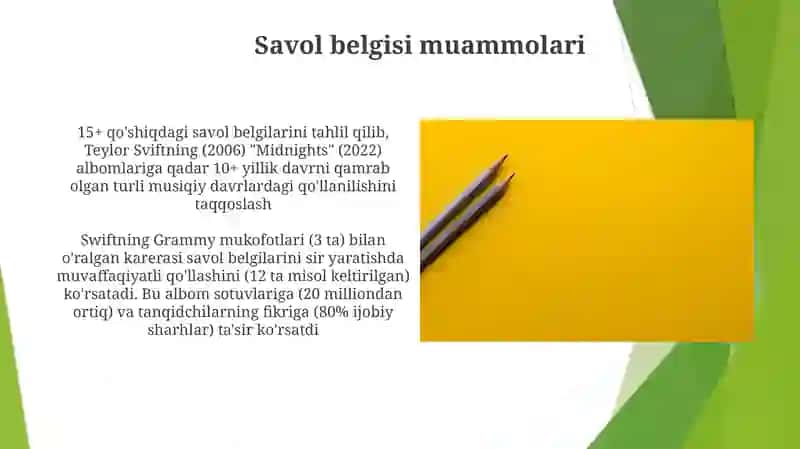 Punktuatsion savodxonlik boyicha taqdimot Taylor lash 4