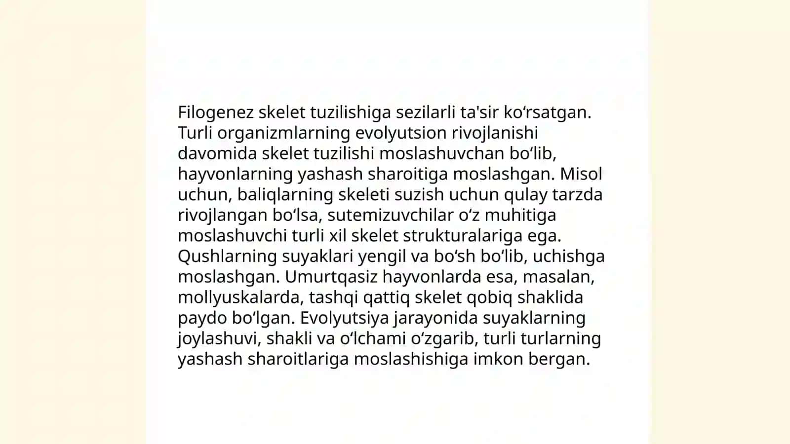 Skelet tizimi va filogenezi va buzulishi 4