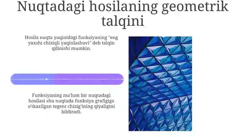Ikki o'zgaruvchili funksiya differensialning geometrik ma'nosi 4