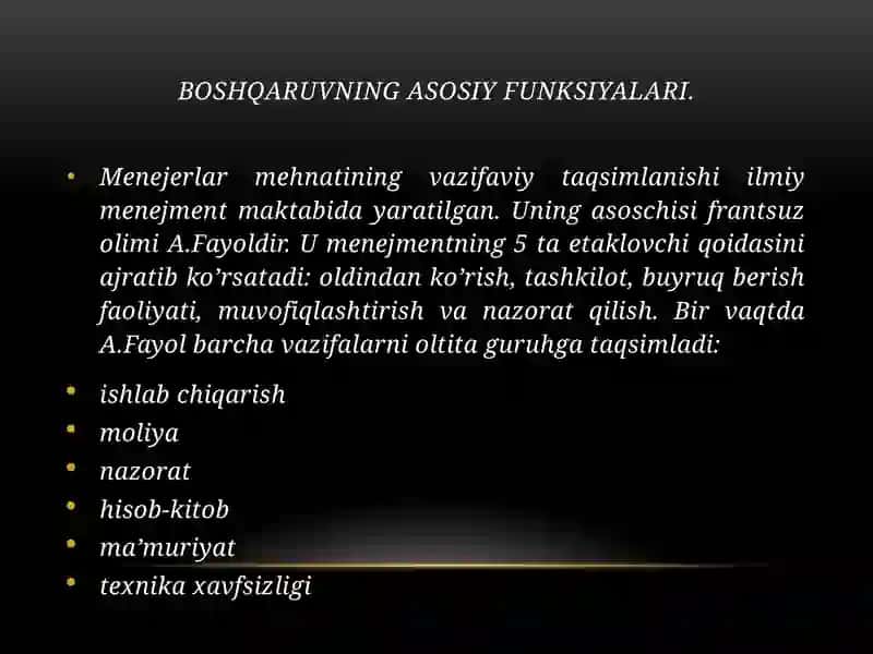 Boshqaruvning funksiyalari va nizolarni hal qilish uslublari 4