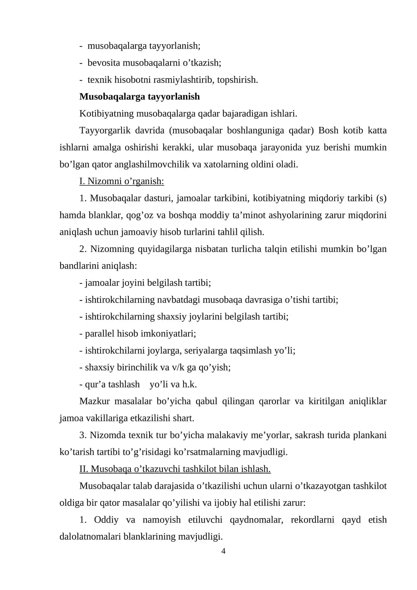 Yengil atlеtika bo’yicha musоbaqalarning turlari va ularning tavsifi 4