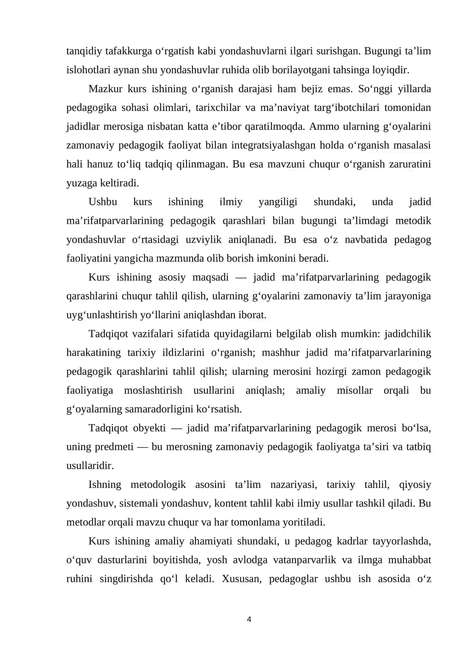 Pedagog faoliyatida jadid ma'rifatparvarlarining merosidan foydalanish 4