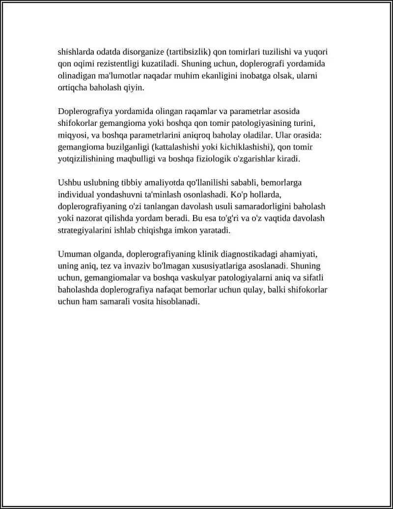 STOMATOLOGIYADA QOʻLLANADIGAN ZAMONAVIY DOPLEROGRAFIYA, MRT, KT. EXOKARDIOGRAFIYA 4