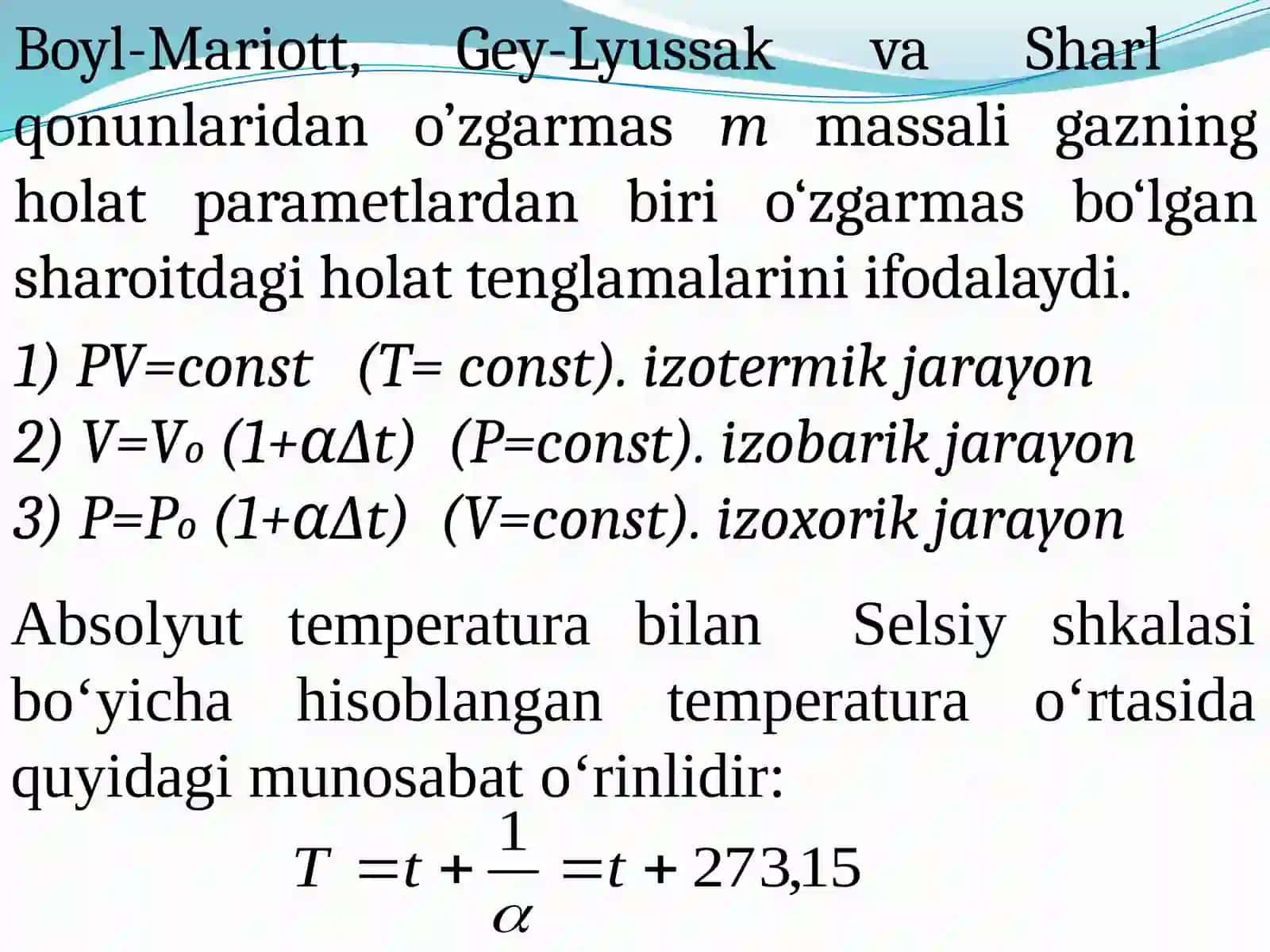 MOLEKULYAR-KINETIK NAZARIYA VA STATISTIK FIZIKA ASOSLARI 4