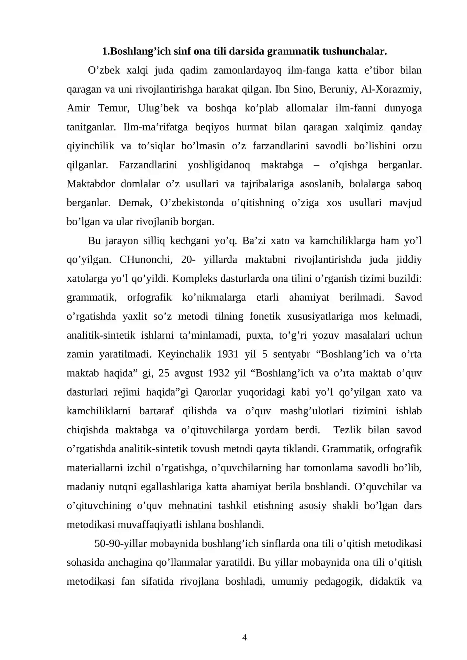 Boshlang'ich sinf ona tili darslarida o'quvchilarga grammatiktushunchalarni o'rgatish usullari 4