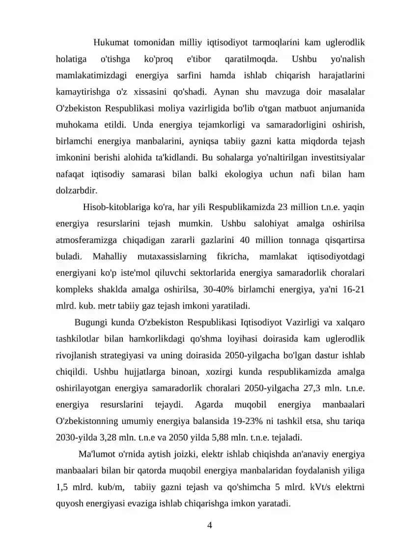 ELEKTR ENERGIYASINI ISHLAB CHIQARISH (MUQOBIL ENERGIYA MANBALARI) 4