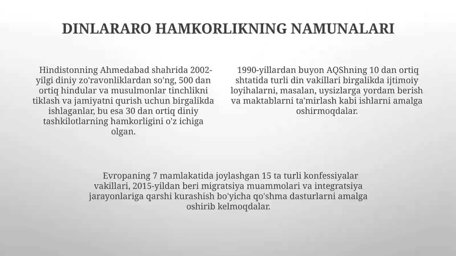 Diniykonfessiylararo 4