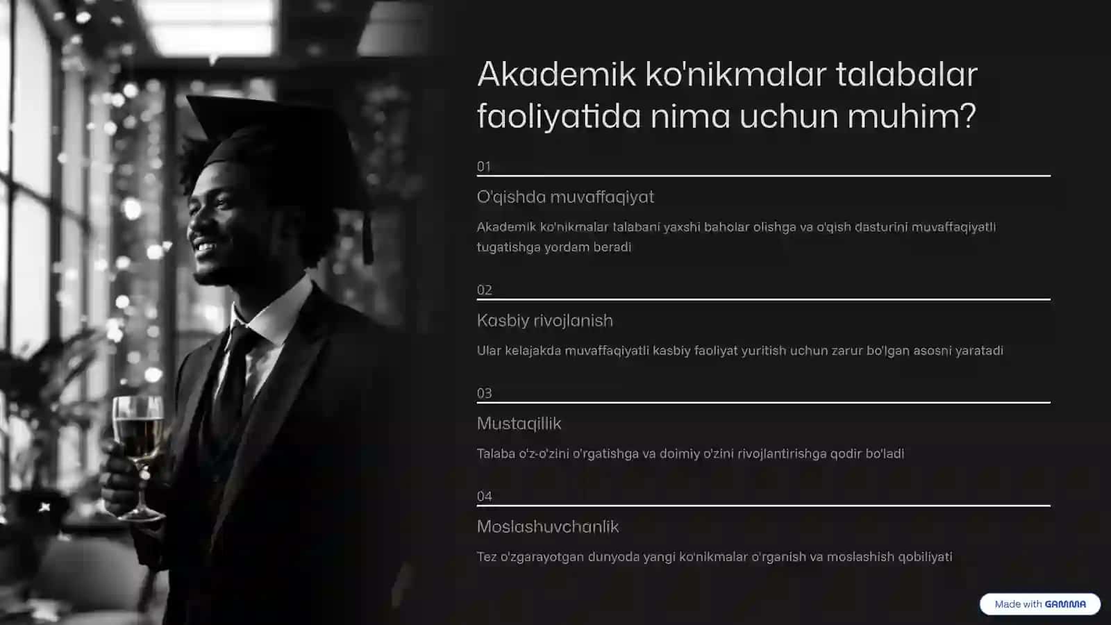 Akademik ko'nikmalarning talabalar faoliyatidagi ahamiyati va dolzarbligi 4