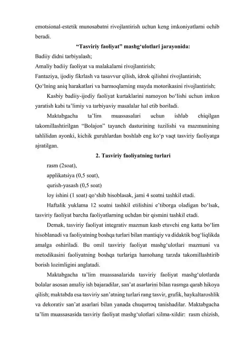 Maktabgacha yoshdagi bolalarni tasviriy qobiliyati va ijodkorligini rivojlantirish 4