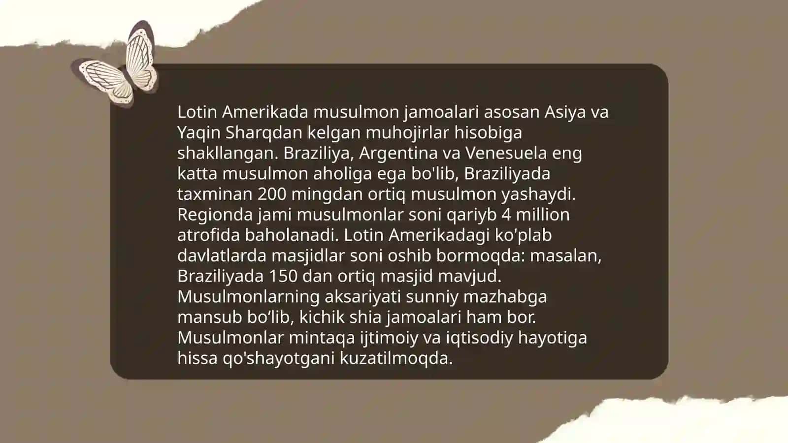 Lotin Amerikasida Islom dini tarixi 4