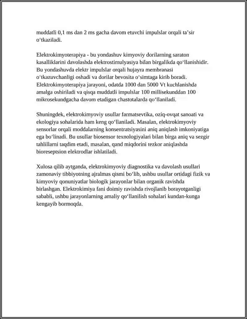 ELEKTRKIMYOVIY DAVOLASH VA DIAGNOSTIK USULLARI 4