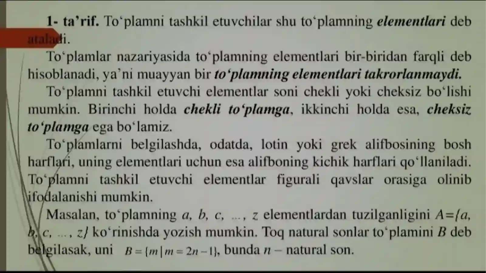 To’plamlar ustida amallar xossalarining isbotlarini o’rganish 4
