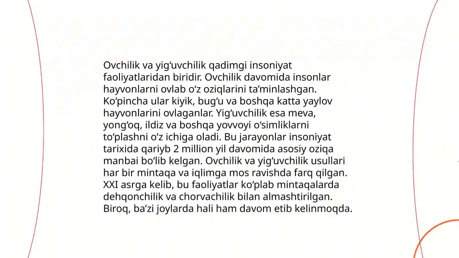 Eng qadimgi odamlarning mehnat faoliyati 4