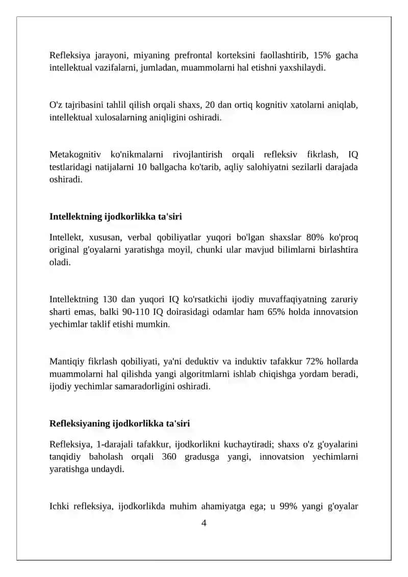 Refleksiya: mohiyat va ta'rif 4