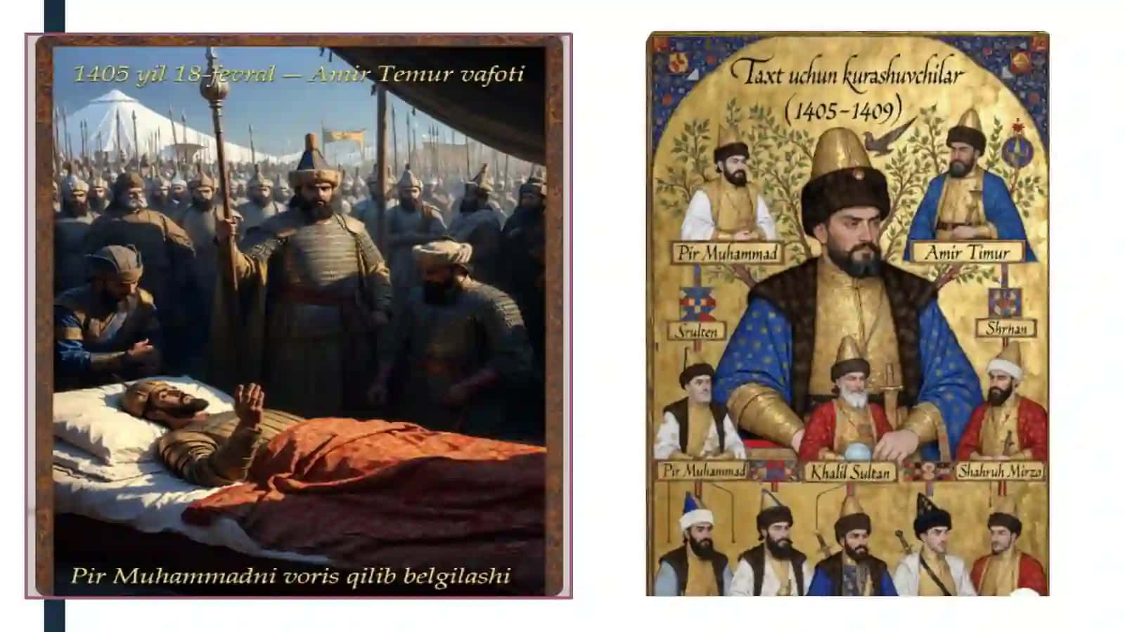 Amir Temurning o'g'illari va nabiralari 4