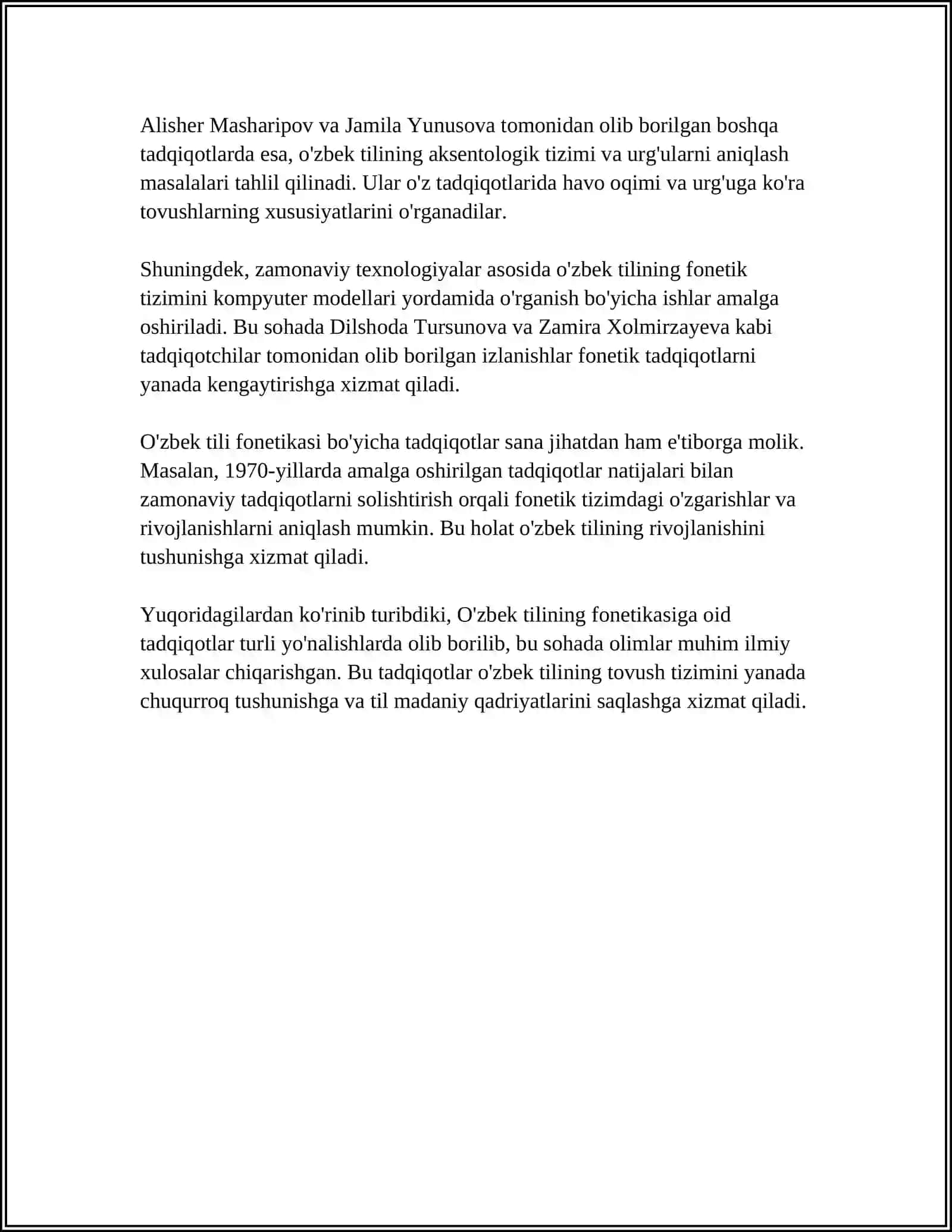 ONA TILI DARSLIKLARI MAZMUNIGA OID TADQIQOTLAR 4