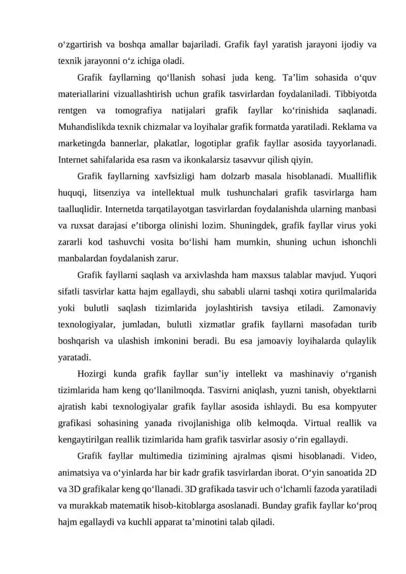GRAFIK FAYLLARINING FORMATLARI 4