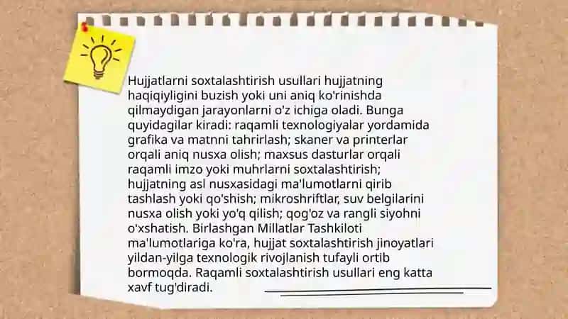 Kriminalistik hujjatshunoslik 4