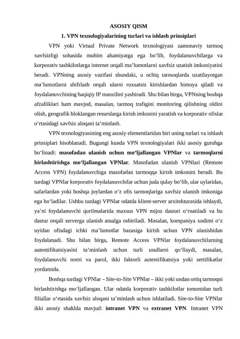 VPN texnologiyalari va ularning kriptografik asoslari 4