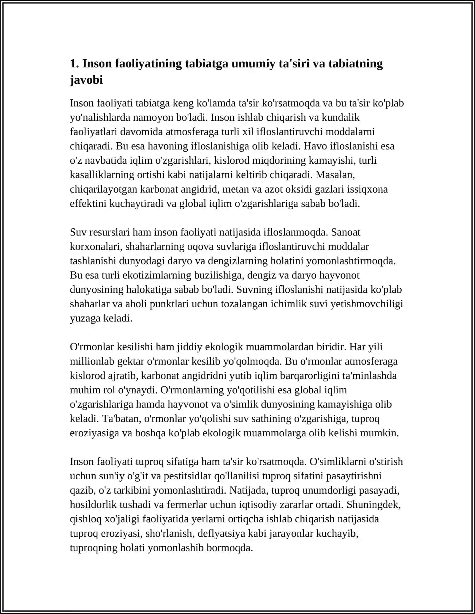 BIOLOGIYA FANI LOYIHA ISHI 4