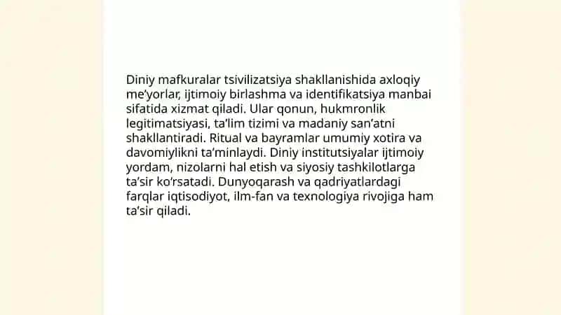 Mafkura va svilizatsiya ular oʻrtasidagi tarixiy aloqadorlik 4