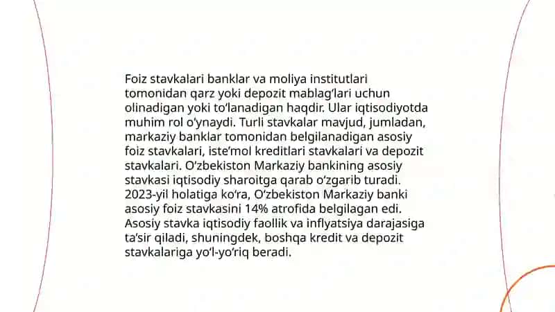 Moliya bozorlari va foiz stavkalari 4