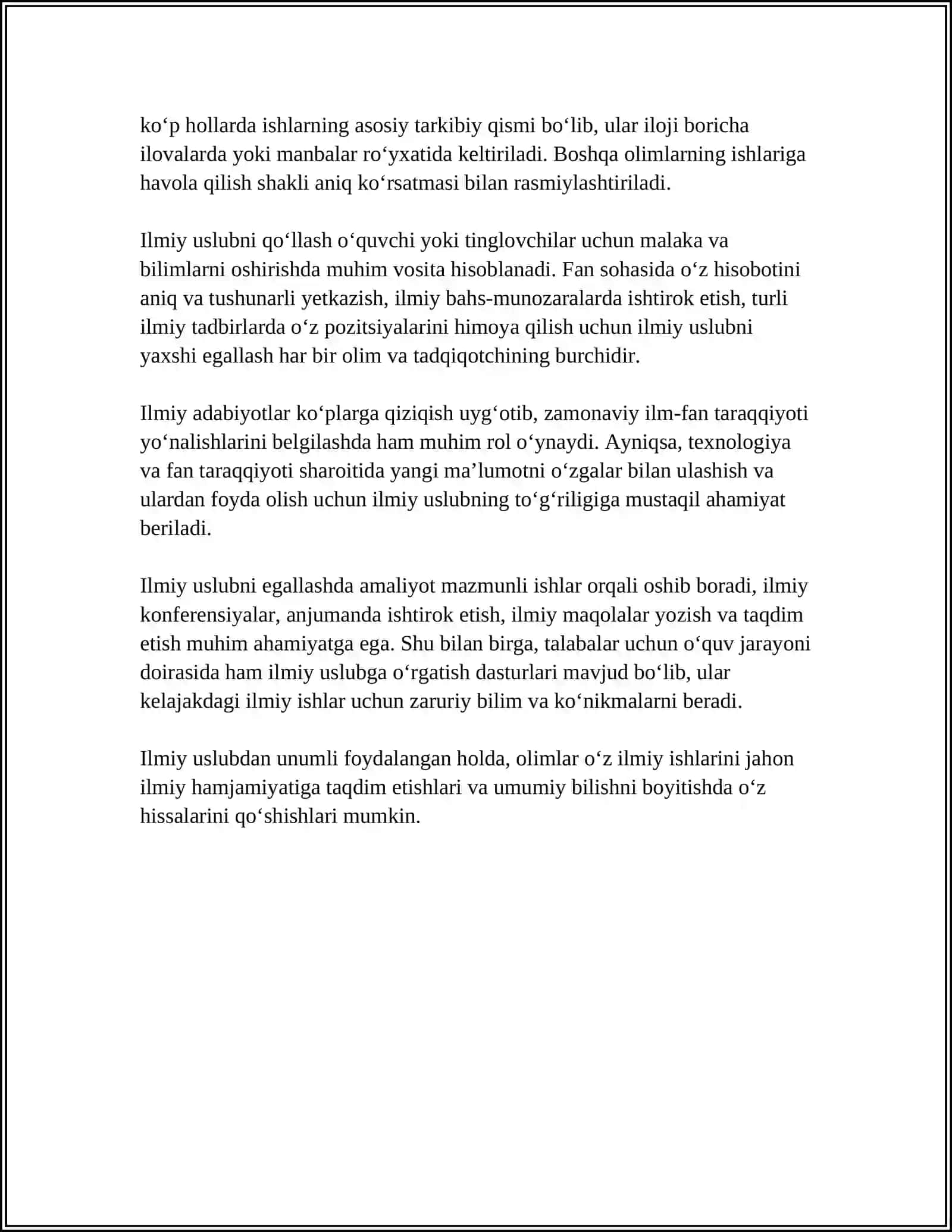 ILMIY USLIM TURLARI VA XUSUSIYATLARI 4