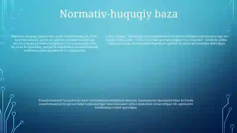 Uzgich Vaqisqa Tutashtirgichli Sxemal Transformatorni Taminlovchi 35-110Kv Xavo Uzatishlinyalariniishlash Meyoriy Ustavkalarini Xisoblash 4
