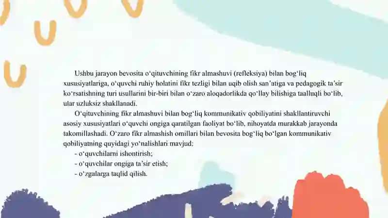 "O’qituvchining kommunikativ qobiliyati." 4