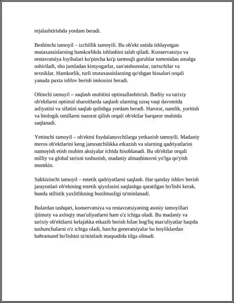 KANSERVATSIYA VA RESTAVRATSIYA USULLARI 4