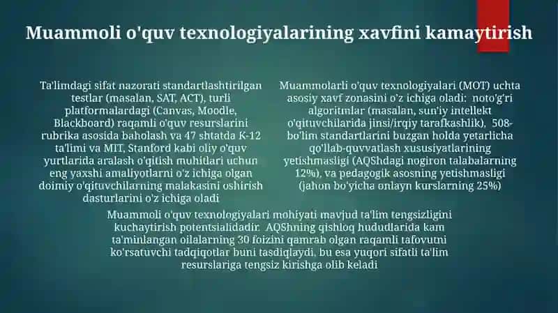 Muammoli O'quv Texnologiyalari va Ularning Ta'siri 4