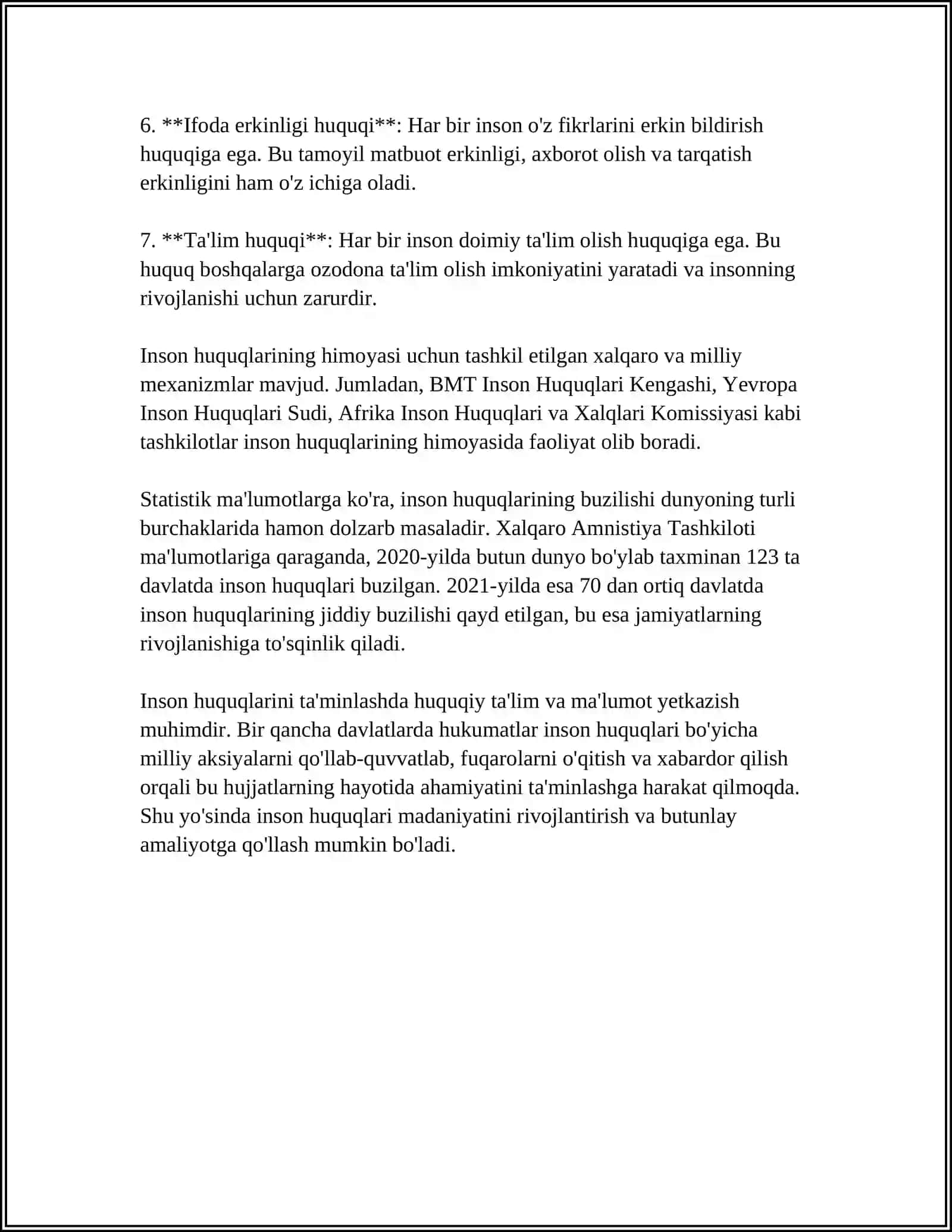 INSON VA HUQUQ XIZMAT YOZISHMALARI 4