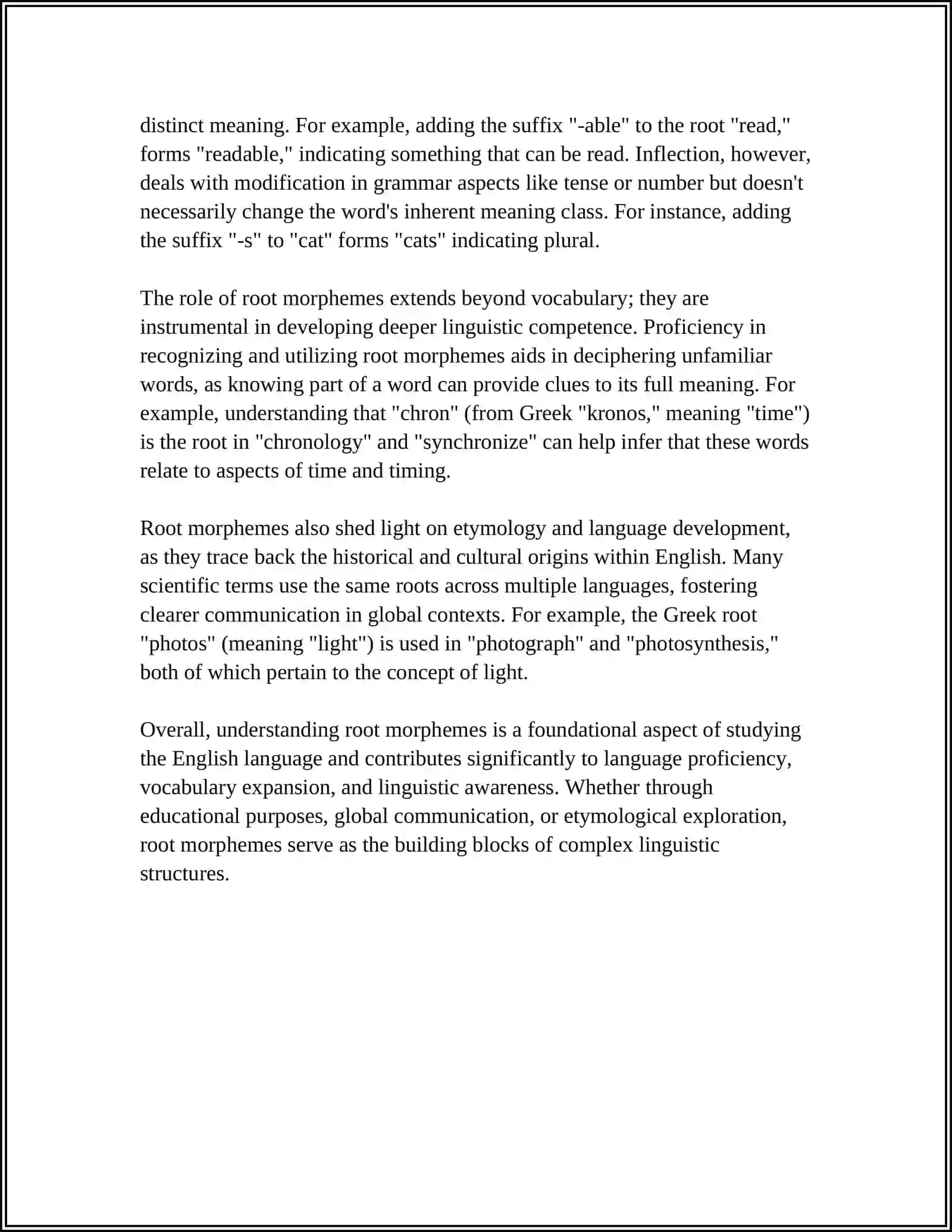 MORPHOLOGICAL SYSTEM OF THE WORD 4