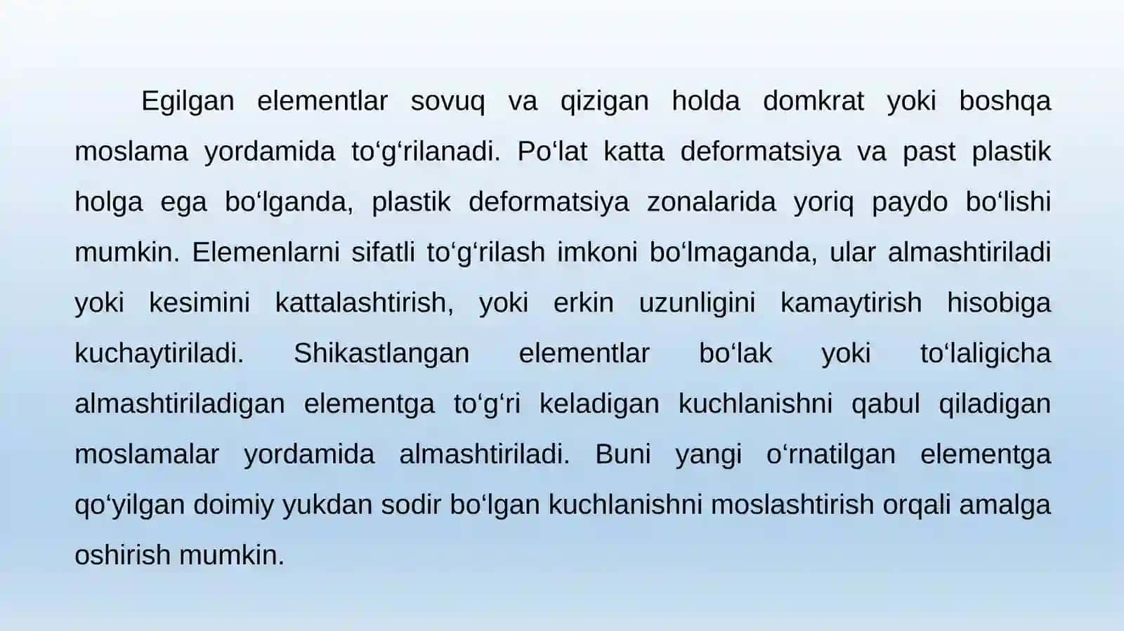 METALL KONSTRUKSIYALARNI KUCHAYTIRISH USULLARI 4