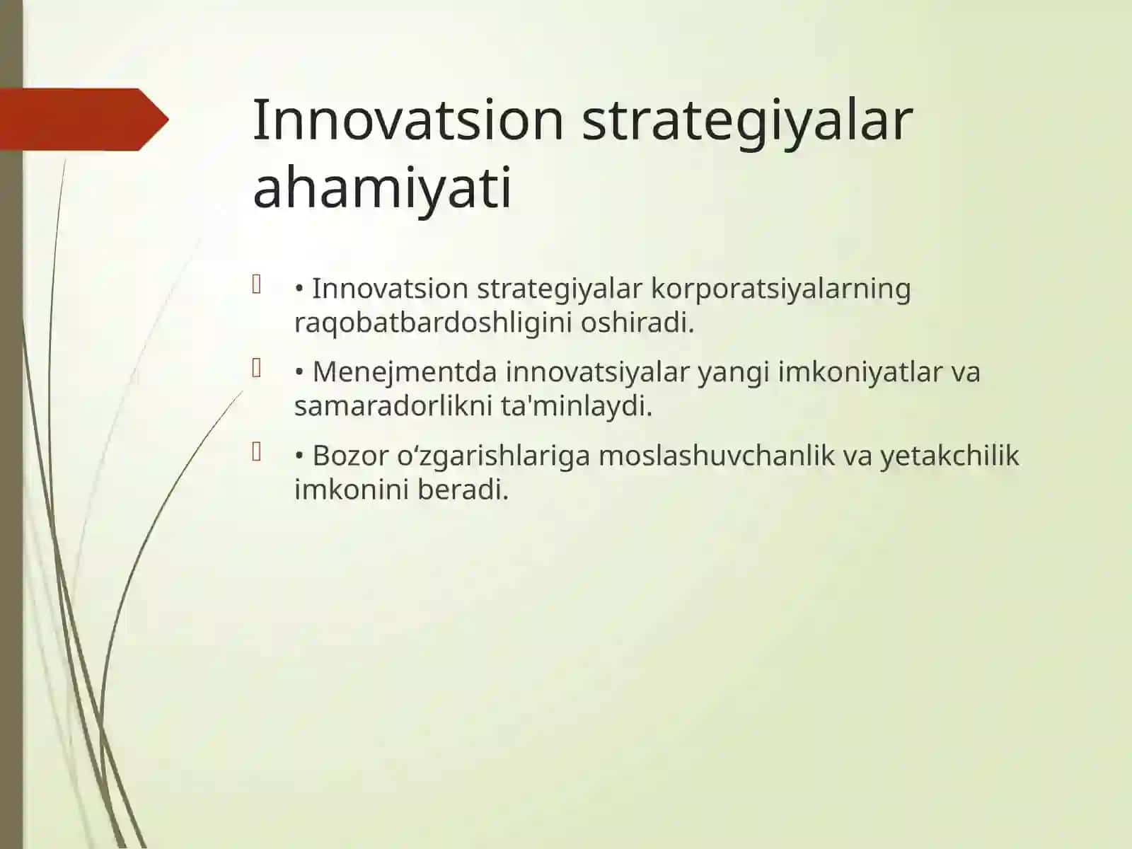 Menejment va Korporatsiyalar Innovatsion Strategiyalari 4