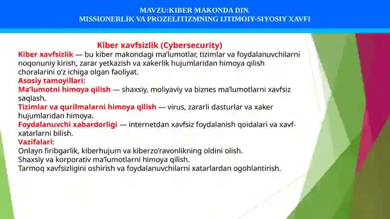 KIBER MAKONDA DIN. MISSIONERLIK VA PROZELITIZMNING IJTIMOIY-SIYOSIY XAVFI 4