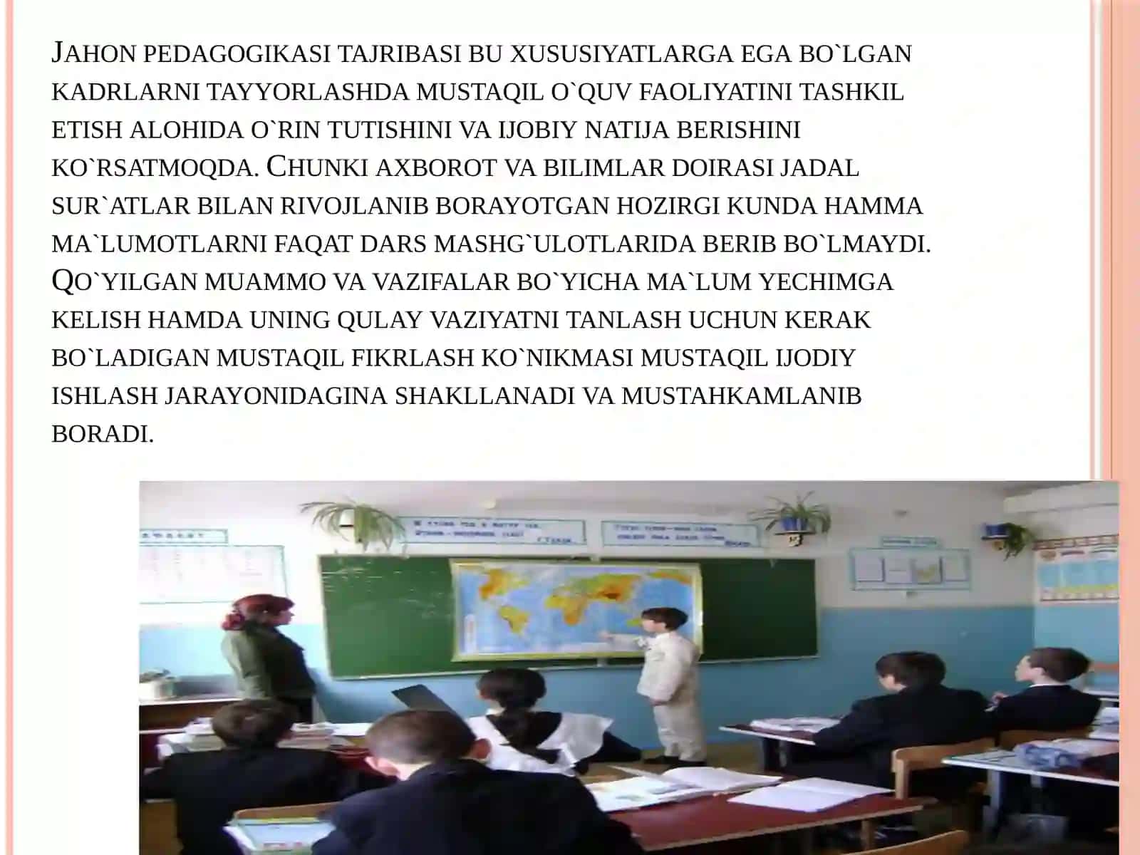 Geografiyadarslaridao`quvchilarnimustaqilbilimolishfaoliyatinitashkiletishusulvavositalari 4