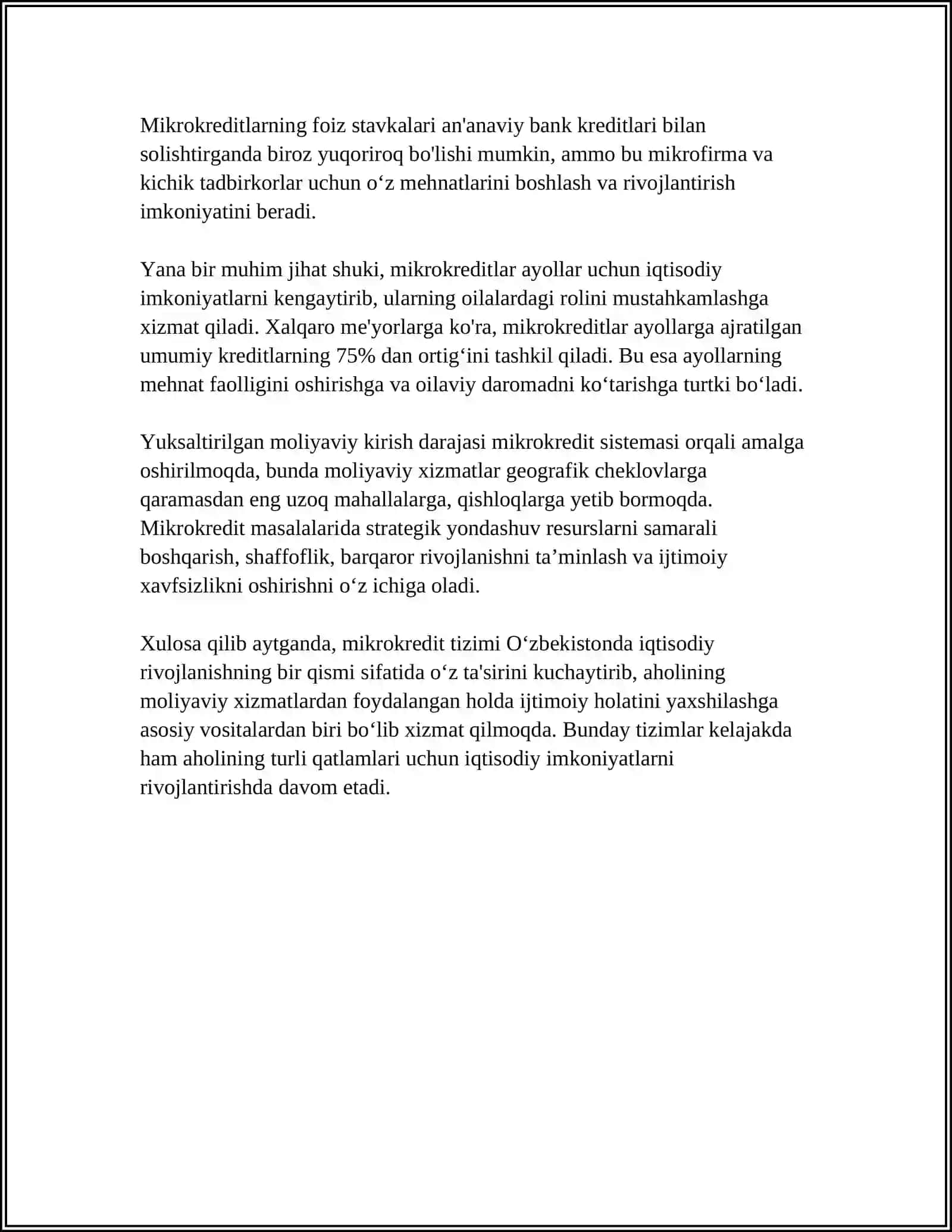 MIKROKREDITLASHNING AHAMIYATI 4
