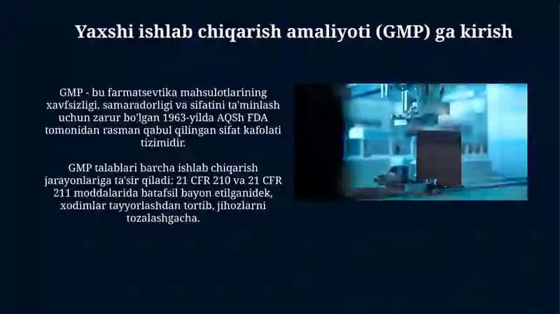 Farmatsevtika ishlab chiqarish tizimini loyihalash 4