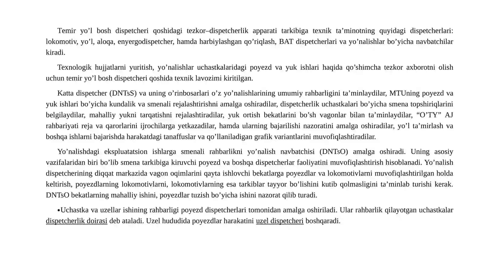 Dispetcherlik nazoratining avtomatlashtirilgan tizimi 4