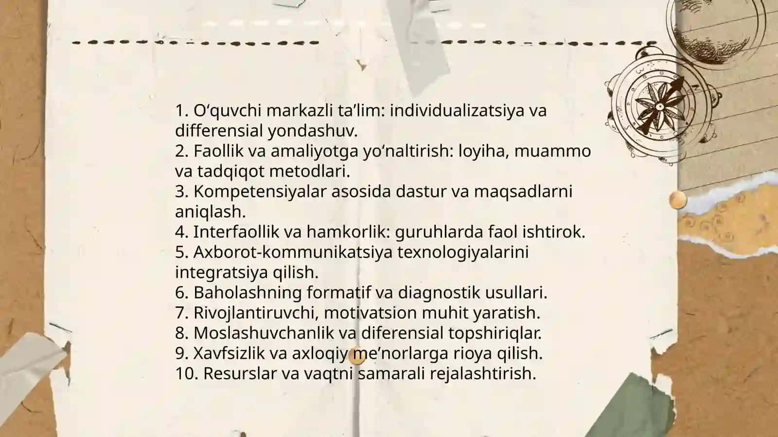 Zamonavi dars va unga qo'yiladigan talabmar 4