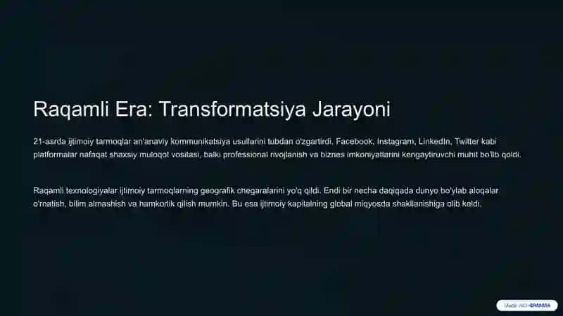 Ijtimoiy tarmoq ijtimoiy obyektning kapitali sifatida. 4