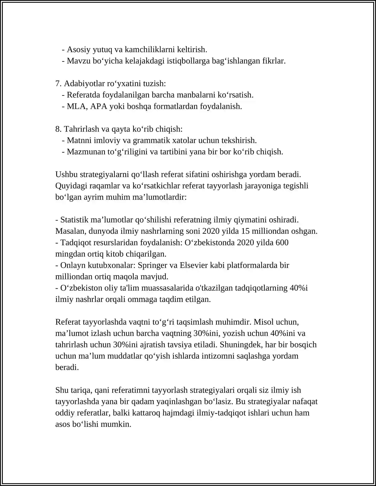 Qani Referatimni Tayyorlash Strategiyalari 4